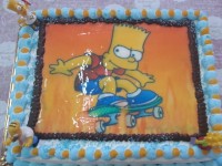 Tarta de Bart Simpson